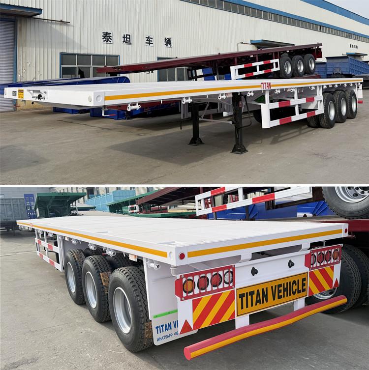 Remolque plataforma de 40 pies 3 ejes trailer precio en Dominican