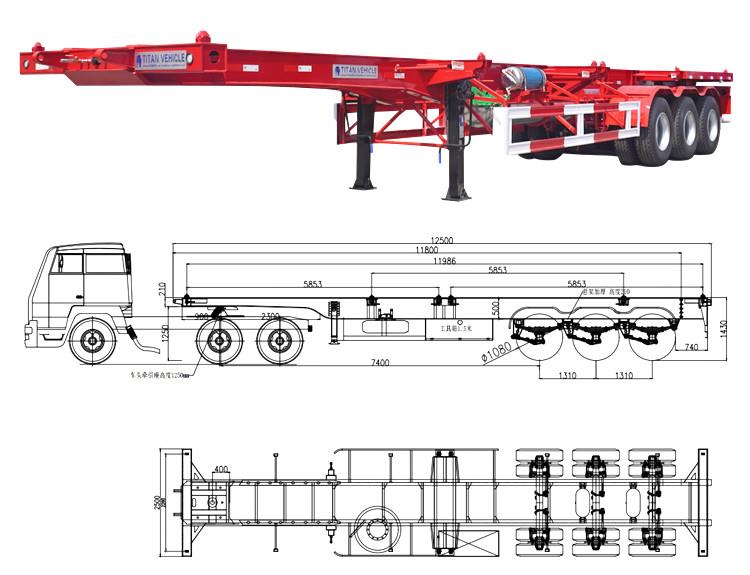 Chasis portacontenedor 40 20 pies en venta Argentina Buenos Aires