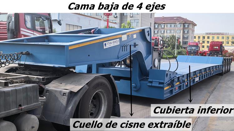 Cama baja lowboy cuello de ganso desmontable en venta en Panamá