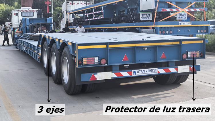 Cama baja lowboy cuello de ganso desmontable en venta en Panamá